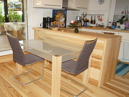 Modernes Esszimmer Esche Satinato
